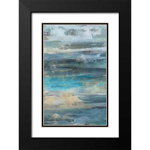 Siavash III Black Modern Wood Framed Art Print with Double Matting by Bramma, Lila