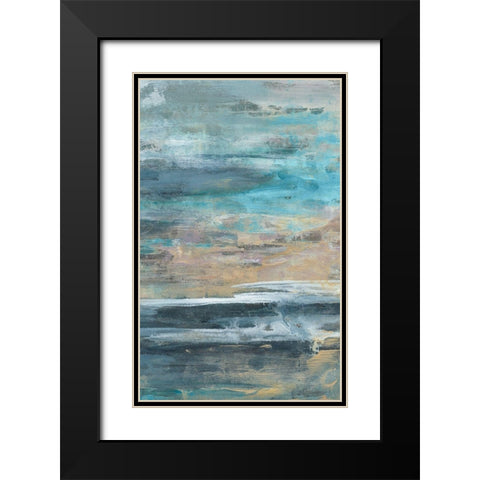 Siavash IV Black Modern Wood Framed Art Print with Double Matting by Bramma, Lila