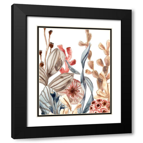 Ocean Chorus II Black Modern Wood Framed Art Print with Double Matting by Vess, June Erica