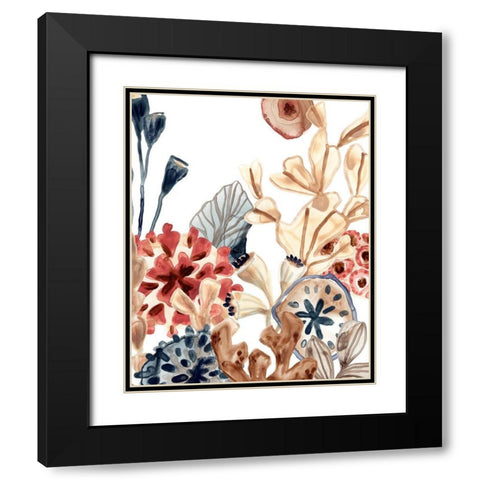 Ocean Chorus III Black Modern Wood Framed Art Print with Double Matting by Vess, June Erica