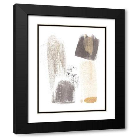 Yellow Fields III Black Modern Wood Framed Art Print with Double Matting by Wang, Melissa