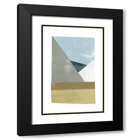 Mountain View Collage II Black Modern Wood Framed Art Print with Double Matting by Caroline, Emma