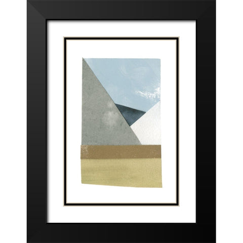 Mountain View Collage II Black Modern Wood Framed Art Print with Double Matting by Caroline, Emma