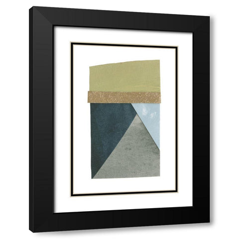 Mountain View Collage IV Black Modern Wood Framed Art Print with Double Matting by Caroline, Emma