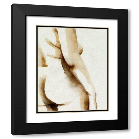 Comfortable I Black Modern Wood Framed Art Print with Double Matting by Popp, Grace