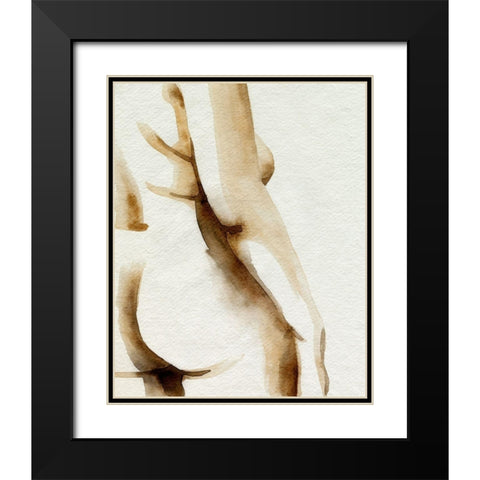 Comfortable I Black Modern Wood Framed Art Print with Double Matting by Popp, Grace