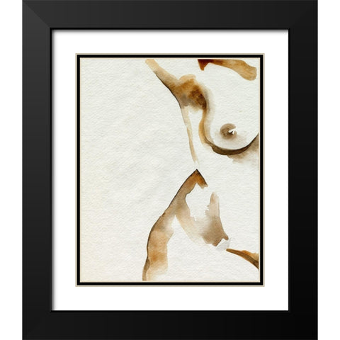 Comfortable II Black Modern Wood Framed Art Print with Double Matting by Popp, Grace