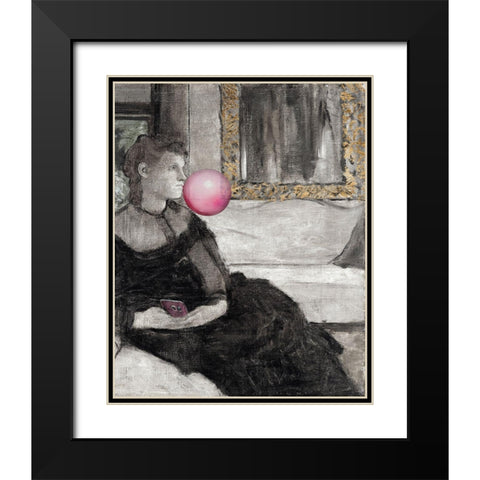 Sassy Master II Black Modern Wood Framed Art Print with Double Matting by Goldberger, Jennifer