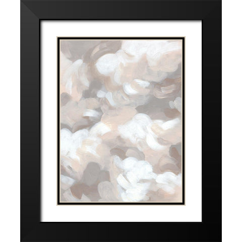 Abstract Cumulus II Black Modern Wood Framed Art Print with Double Matting by Vess, June Erica