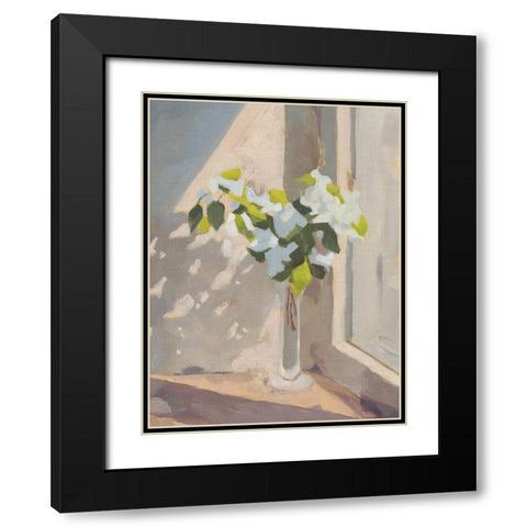 Window Bouquet I Black Modern Wood Framed Art Print with Double Matting by Green, Jacob