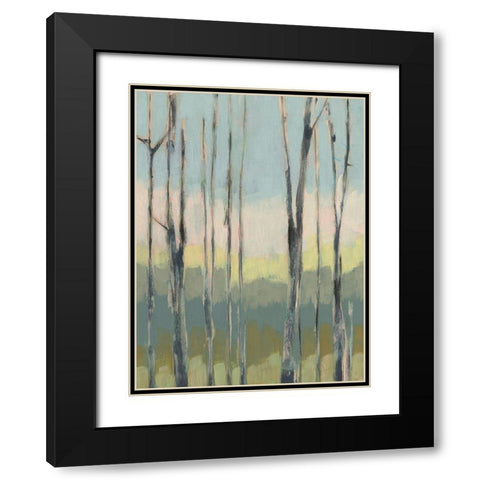 Horizon Through the Trees I Black Modern Wood Framed Art Print with Double Matting by Goldberger, Jennifer