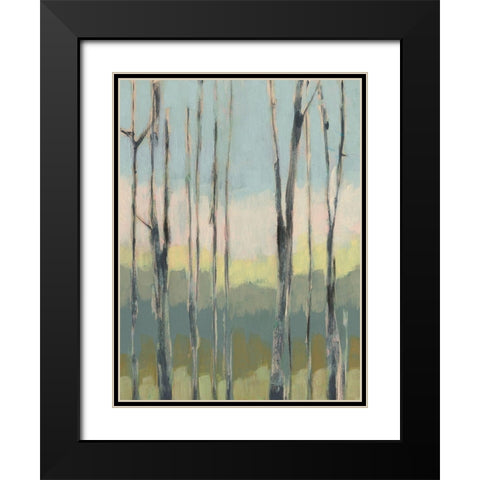 Horizon Through the Trees I Black Modern Wood Framed Art Print with Double Matting by Goldberger, Jennifer