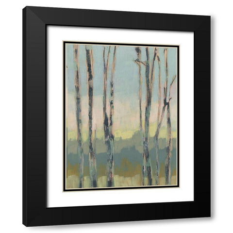 Horizon Through the Trees II Black Modern Wood Framed Art Print with Double Matting by Goldberger, Jennifer