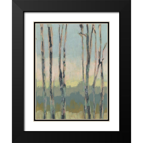 Horizon Through the Trees II Black Modern Wood Framed Art Print with Double Matting by Goldberger, Jennifer