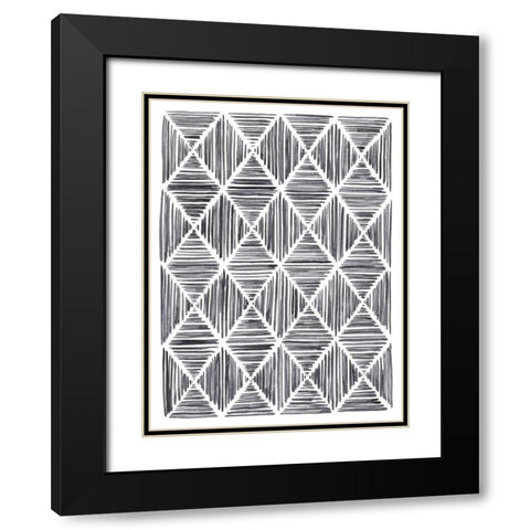 Vibrato IV Black Modern Wood Framed Art Print with Double Matting by Lam, Vanna