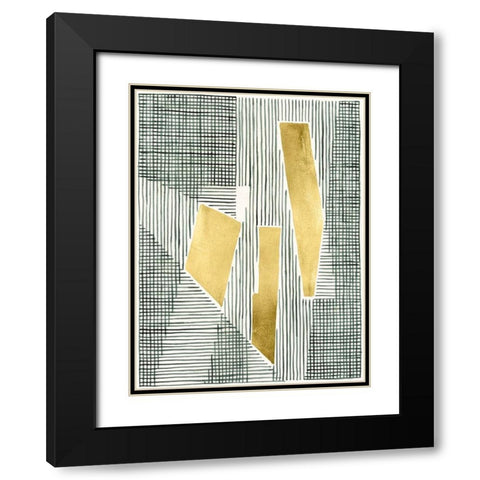 Shadow Screen I Black Modern Wood Framed Art Print with Double Matting by Lam, Vanna