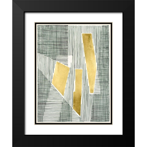 Shadow Screen I Black Modern Wood Framed Art Print with Double Matting by Lam, Vanna