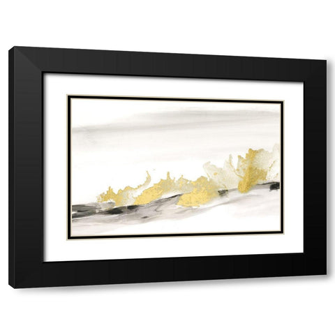 Gold on the Horizon II Black Modern Wood Framed Art Print with Double Matting by Harper, Ethan