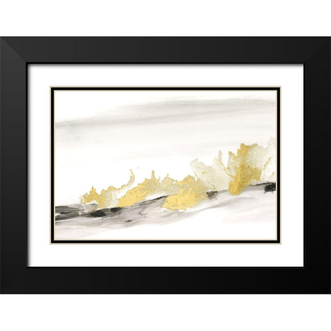 Gold on the Horizon II Black Modern Wood Framed Art Print with Double Matting by Harper, Ethan
