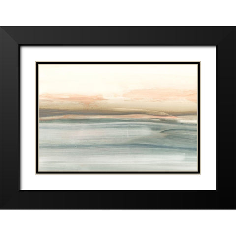 Atlantic Sunrise II Black Modern Wood Framed Art Print with Double Matting by Harper, Ethan
