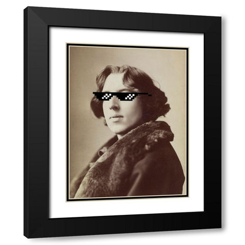 Masked Masters (Deal With It) Black Modern Wood Framed Art Print with Double Matting by Green, Jacob