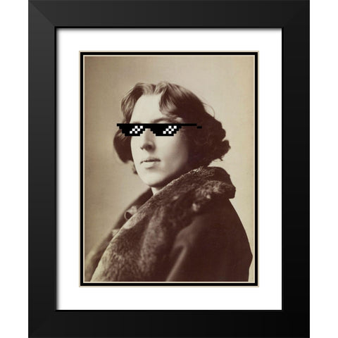 Masked Masters (Deal With It) Black Modern Wood Framed Art Print with Double Matting by Green, Jacob
