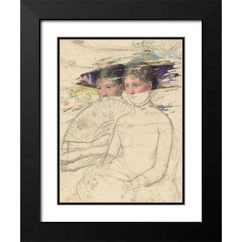 Masked Masters (At the Opera) Black Modern Wood Framed Art Print with Double Matting by Green, Jacob