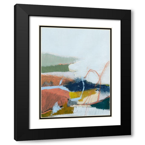 Tidal Patchwork I Black Modern Wood Framed Art Print with Double Matting by Barnes, Victoria