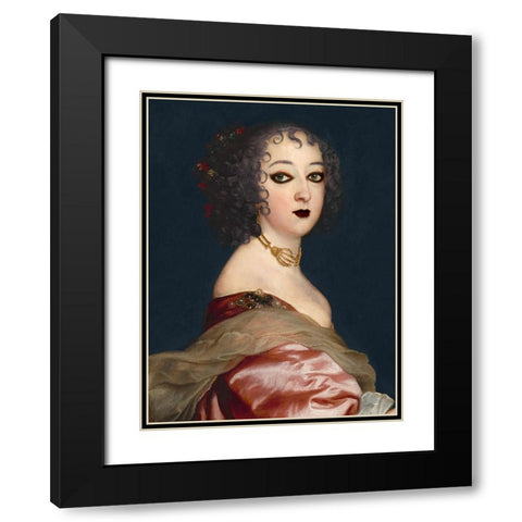 Gothic Jane II Black Modern Wood Framed Art Print with Double Matting by Popp, Grace