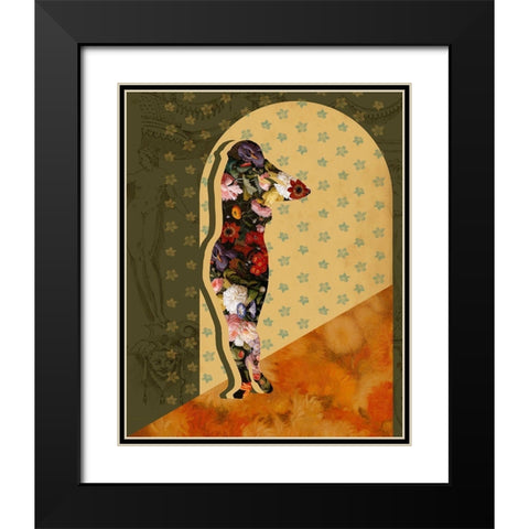 Goddess of the Flora I Black Modern Wood Framed Art Print with Double Matting by Popp, Grace