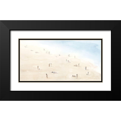 Beach Goers III Black Modern Wood Framed Art Print with Double Matting by Popp, Grace