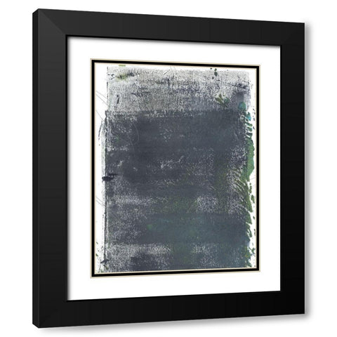 Roller Oxide III Black Modern Wood Framed Art Print with Double Matting by Green, Jacob