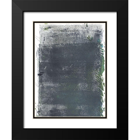 Roller Oxide III Black Modern Wood Framed Art Print with Double Matting by Green, Jacob