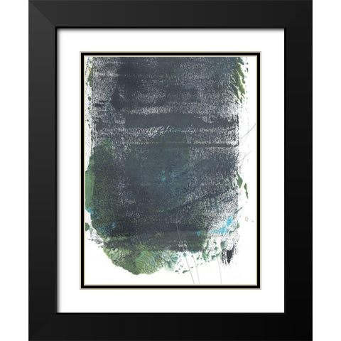 Roller Oxide IV Black Modern Wood Framed Art Print with Double Matting by Green, Jacob