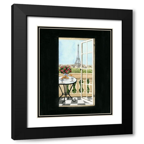 Terrace in Paris II Black Modern Wood Framed Art Print with Double Matting by Popp, Grace