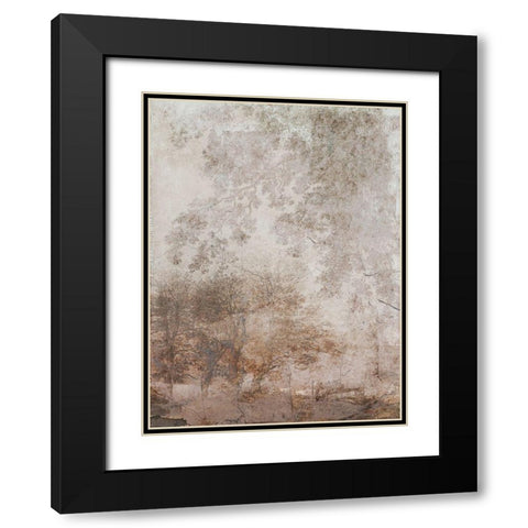 Fresco Collage I Black Modern Wood Framed Art Print with Double Matting by Barnes, Victoria