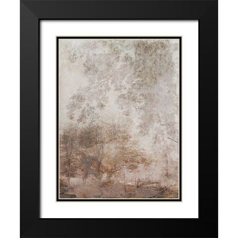 Fresco Collage I Black Modern Wood Framed Art Print with Double Matting by Barnes, Victoria