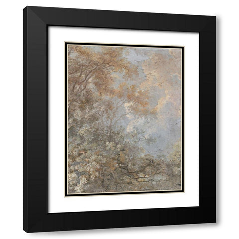 Forest Fresco I Black Modern Wood Framed Art Print with Double Matting by Barnes, Victoria