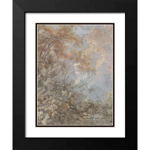 Forest Fresco I Black Modern Wood Framed Art Print with Double Matting by Barnes, Victoria