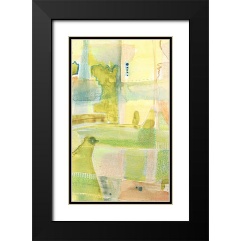Pastel Bond I Black Modern Wood Framed Art Print with Double Matting by Moore, Regina