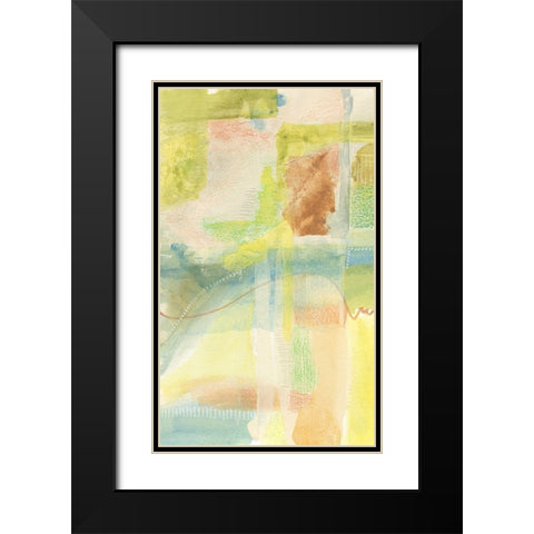 Pastel Bond III Black Modern Wood Framed Art Print with Double Matting by Moore, Regina