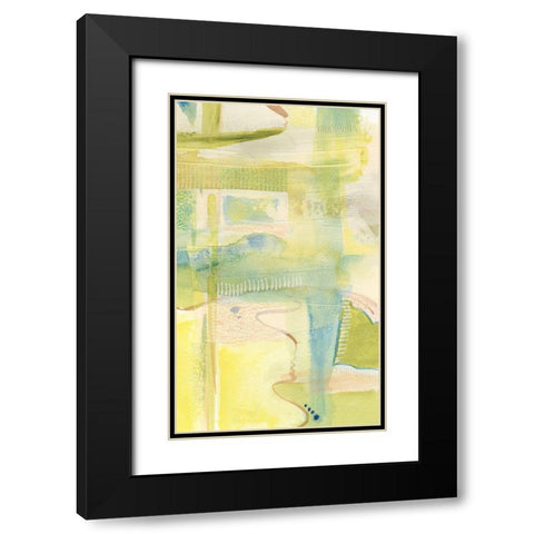 Pastel Bond IV Black Modern Wood Framed Art Print with Double Matting by Moore, Regina