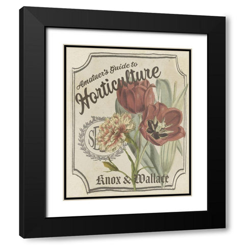 Vintage Seed Packets I Black Modern Wood Framed Art Print with Double Matting by Studio W