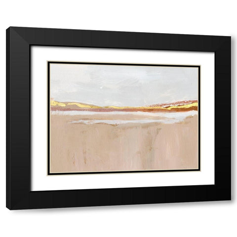 Gilded Expanse I Black Modern Wood Framed Art Print with Double Matting by Barnes, Victoria