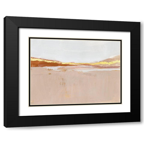Gilded Expanse II Black Modern Wood Framed Art Print with Double Matting by Barnes, Victoria