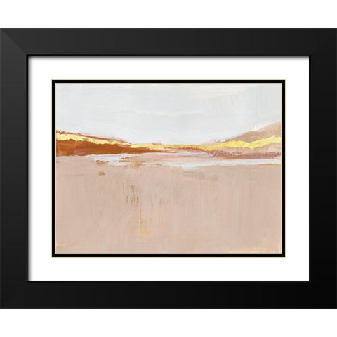 Gilded Expanse II Black Modern Wood Framed Art Print with Double Matting by Barnes, Victoria