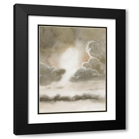 Sepia Sky I Black Modern Wood Framed Art Print with Double Matting by Popp, Grace