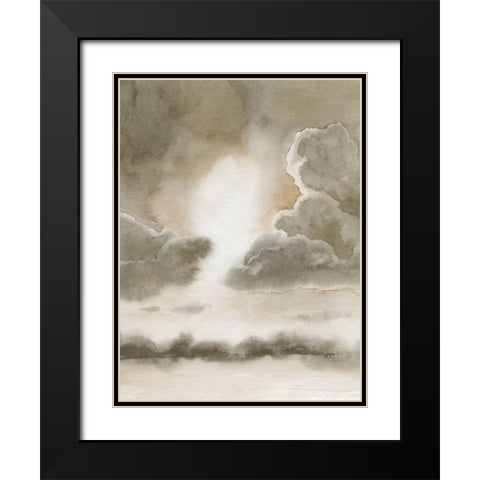 Sepia Sky I Black Modern Wood Framed Art Print with Double Matting by Popp, Grace