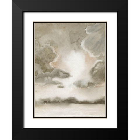 Sepia Sky II Black Modern Wood Framed Art Print with Double Matting by Popp, Grace