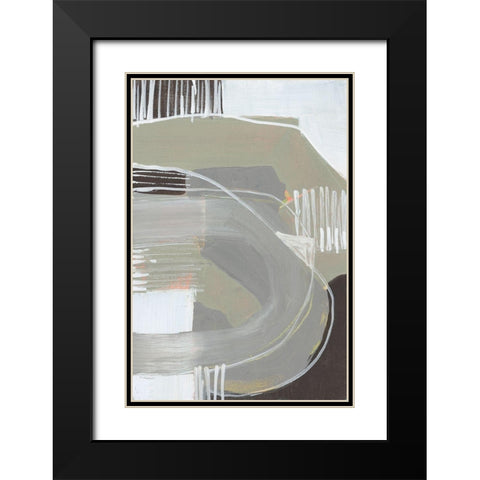 Arching Neutrals I Black Modern Wood Framed Art Print with Double Matting by Goldberger, Jennifer